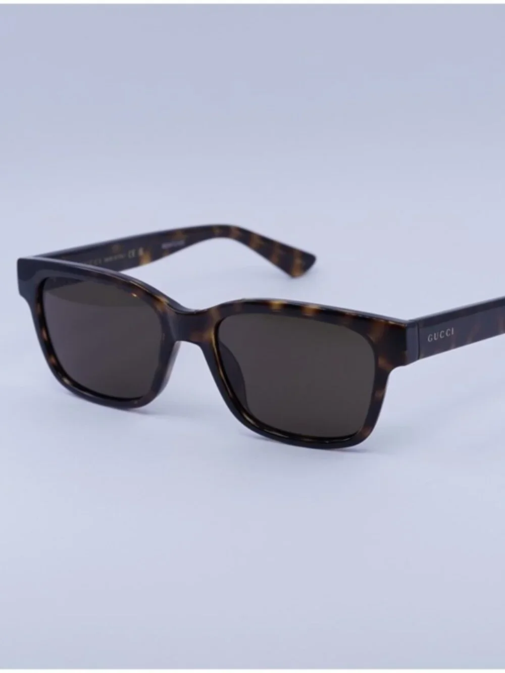 Gucci GG1716S 002 Sunglasses Havana Square Frame, Brown Lenses